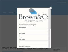 Tablet Screenshot of brownandcoproperties.co.uk